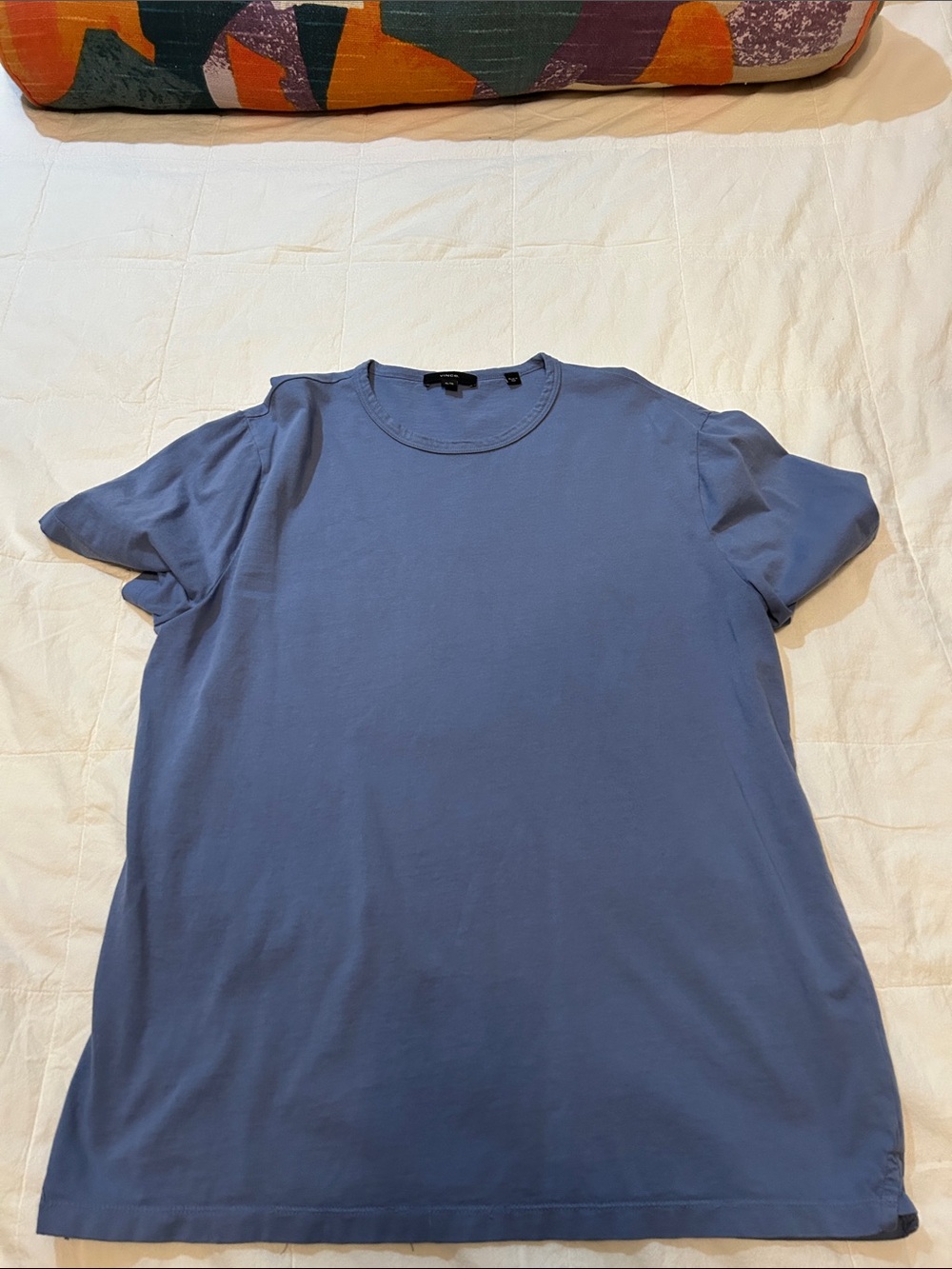Vince Short Sleeve Crew Tee in Periwinkle Blue